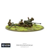 Britain - Army 6 Pounder Anti-Tank Gun: Warlord Games Bolt Action