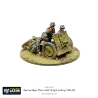 Germany - Heer 75mm Leig 18 Light Artillery: Warlord Games Bolt Action