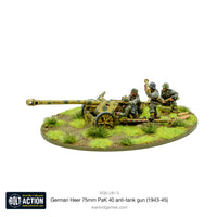 Germany - Heer Pak 40 Anti-Tank Gun: Warlord Games Bolt Action