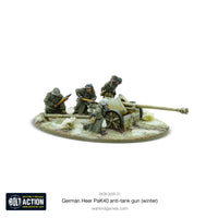 Germany - Heer 75mm Pak 40 Anti-Tank Gun (Winter): Warlord Games Bolt Action