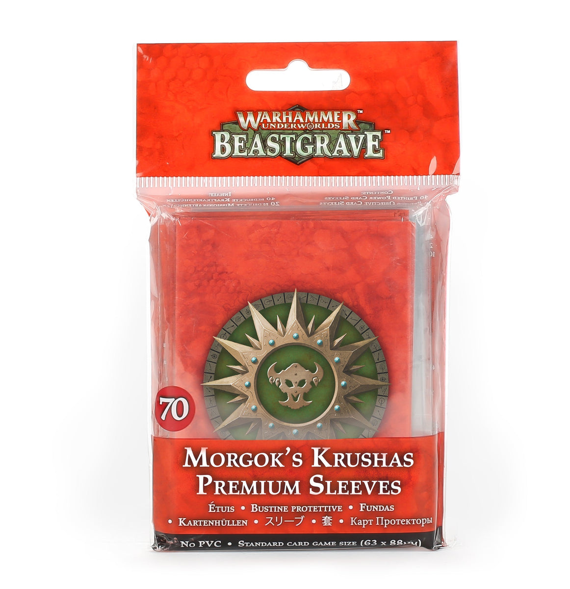 Beastgrave - Morgok's Krushas Premium Sleeves: GW Warhammer Underworld