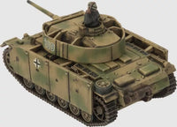 Germany - Panzer III Tank Platoon: Battlefront Miniatures Flames of War