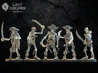 Skeleton Buccaneers: Lost Kingdom Miniatures Undead of Misty Island Resin 3D Print