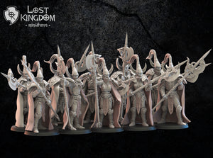 Hisui Guard: Lost Kingdom Miniatures NIght Elves Resin 3D Print