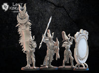 Nightfall Knights Command Group: Lost Kingdom Miniatures NIght Elves Resin 3D Print
