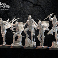 Onna Bugeisha Regiment: Lost Kingdom Miniatures NIght Elves Resin 3D Print