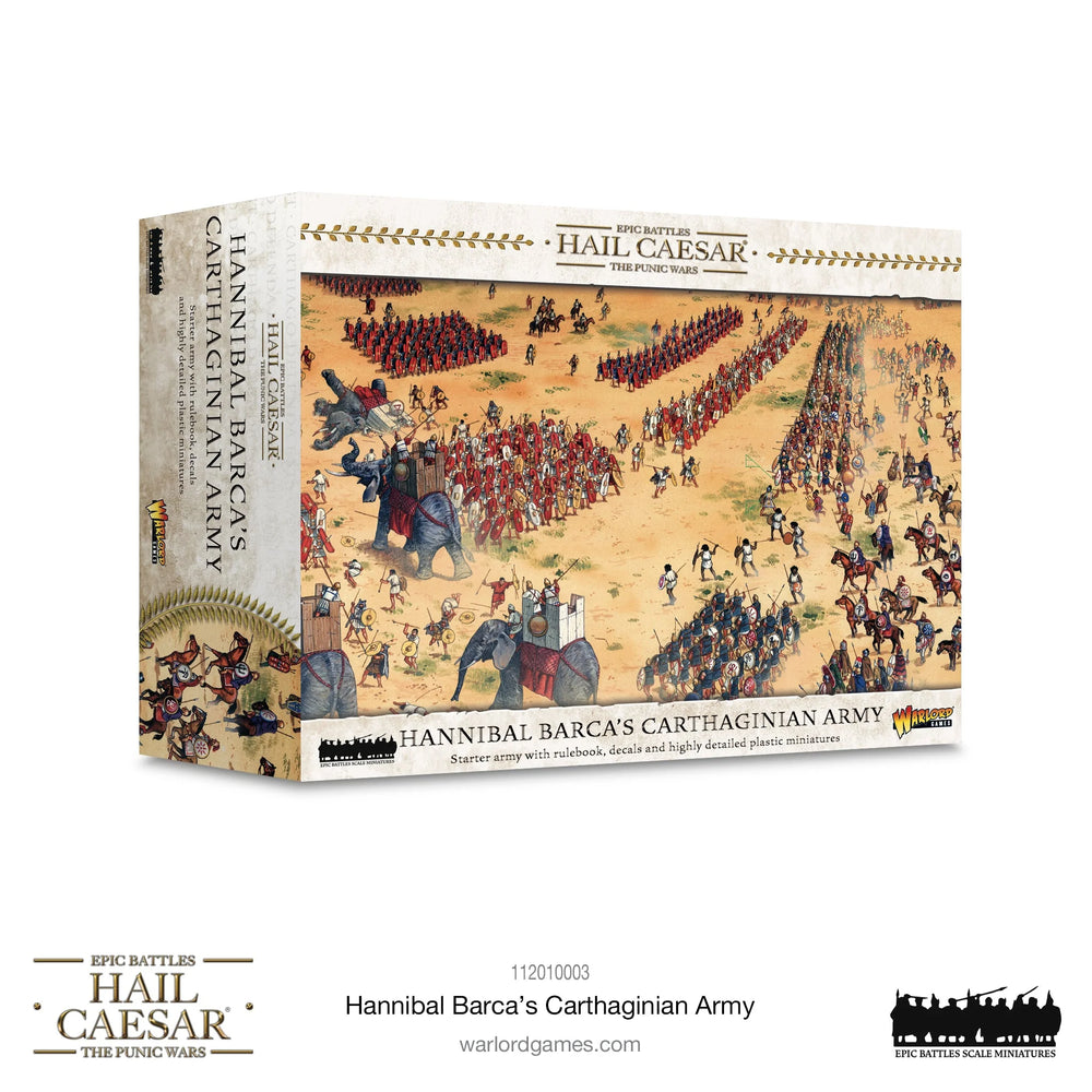 HANNIBAL BARCA'S CARTHAGINIAN ARMY  Warlord Games Hail Caesar Epic Battles Preorder, Ships 07/27