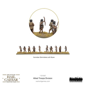 ALLIED TROOPS DIVISION Warlord Games Hail Caesar Epic Battles Preorder, Ships 07/27