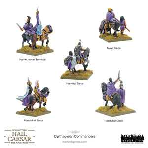 CARTHAGINIAN COMMANDERS  Warlord Games Hail Caesar Epic Battles Preorder, Ships 07/27