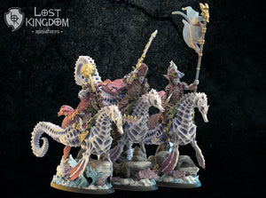 Red Knights Command Group: Lost Kingdom Minis Undead of Misty Island Resin 3D Print