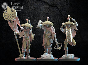 Akkorokamui Corsairs Command Group: Lost Kingdom Miniatures NIght Elves Resin 3D Print