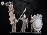 Nightfall Knights Command Group: Lost Kingdom Miniatures NIght Elves Resin 3D Print
