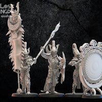 Nightfall Knights Command Group: Lost Kingdom Miniatures NIght Elves Resin 3D Print