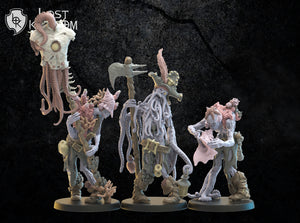 Deep Sea Zombies Command Group: Lost Kingdom Miniatures Undead of Misty Island Resin 3D Print