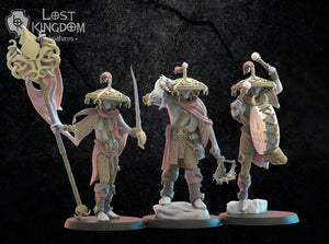 Akkorokamui Corsairs Command Group: Lost Kingdom Miniatures NIght Elves Resin 3D Print