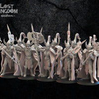 Hisui Guard: Lost Kingdom Miniatures NIght Elves Resin 3D Print