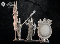 Nightfall Knights Command Group: Lost Kingdom Miniatures NIght Elves Resin 3D Print
