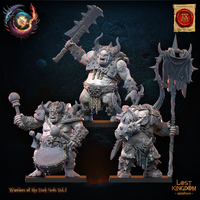 Forsworn Command Group: Lost Kingdom Miniatures Warriors of the Dark Gods 3D Print
