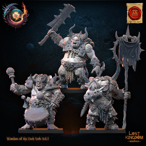 Forsworn Command Group: Lost Kingdom Miniatures Warriors of the Dark Gods 3D Print