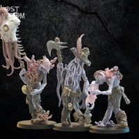 Deep Sea Zombies Command Group: Lost Kingdom Miniatures Undead of Misty Island Resin 3D Print