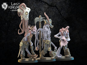 Deep Sea Zombies Command Group: Lost Kingdom Miniatures Undead of Misty Island Resin 3D Print