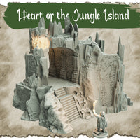 Rocky Pass in the Jungle: Sawant3D Hidden Places: Heart Of The Jungle Island 3D Print