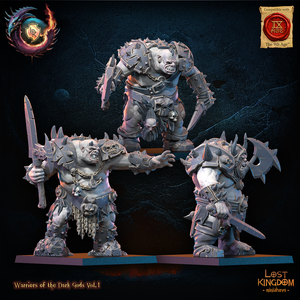 Forsworn Regiment: Lost Kingdom Miniatures Warriors of the Dark Gods Resin 3D Print