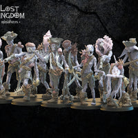 Deep Sea Zombies: Lost Kingdom Miniatures Undead of Misty Island Resin 3D Print