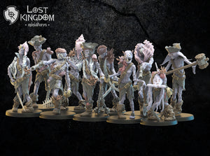 Deep Sea Zombies: Lost Kingdom Miniatures Undead of Misty Island Resin 3D Print