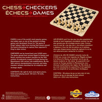 Chess and Checkers (Wood): Outset Media Board Games
