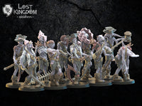 Deep Sea Zombies: Lost Kingdom Miniatures Undead of Misty Island Resin 3D Print
