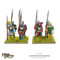 Landsknechts with Zweihanders: Warlord Games Pike & Shotte

