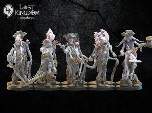 Deep Sea Zombies: Lost Kingdom Miniatures Undead of Misty Island Resin 3D Print