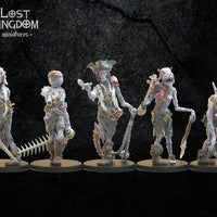 Deep Sea Zombies: Lost Kingdom Miniatures Undead of Misty Island Resin 3D Print