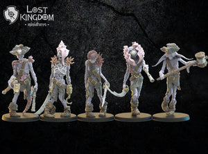 Deep Sea Zombies: Lost Kingdom Miniatures Undead of Misty Island Resin 3D Print