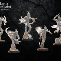 Onna Bugeisha Regiment: Lost Kingdom Miniatures NIght Elves Resin 3D Print