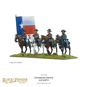 CONFEDERATE GENERAL AND STAFF A Warlord Games Black Powder