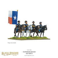 CONFEDERATE GENERAL AND STAFF A Warlord Games Black Powder
