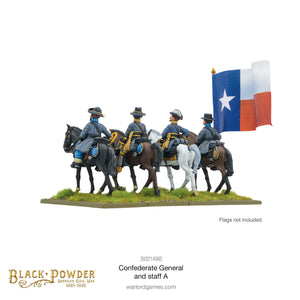 CONFEDERATE GENERAL AND STAFF A Warlord Games Black Powder