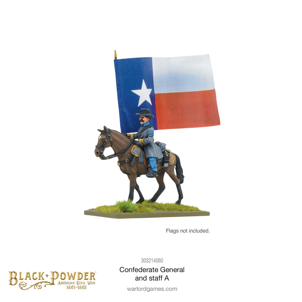 CONFEDERATE GENERAL AND STAFF A Warlord Games Black Powder