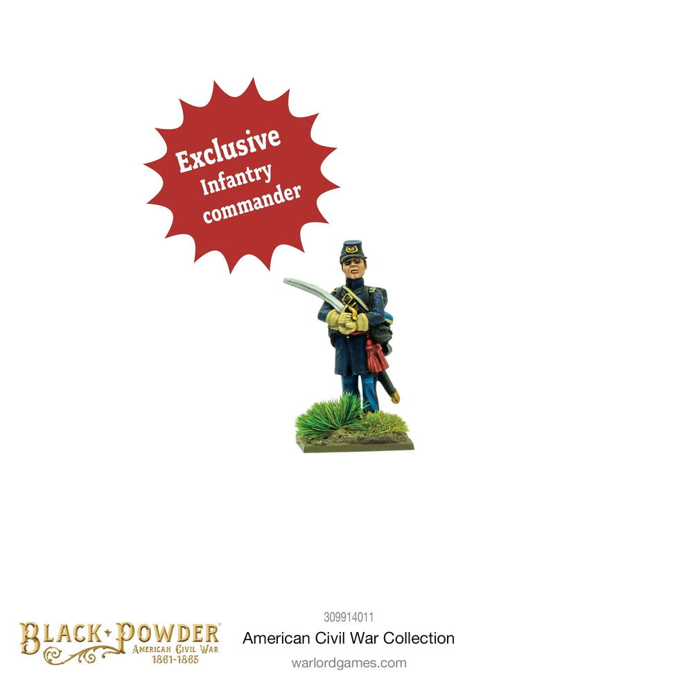 AMERICAN CIVIL WAR OFFICER IN FROCK COAT A Warlord Games Black Powder