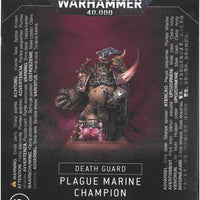 DEATH GUARD: PLAGUE MARINE CHAMPION Games Workshop Warhammer 40000