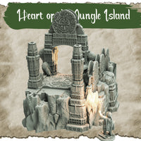 Hidden Places: Heart Of The Jungle Island Main Gate, Sawant3D 3D Printed Terrain
