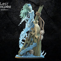 Earla, Queen of Shipwrecks: Lost Kingdom Miniatures Undead of Misty Island Resin 3D Print