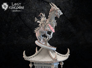 Shiro, Chieftain on Tatsu: Lost Kingdom Miniatures NIght Elves Resin 3D Print