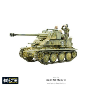 GERMANY: SD.KFZ 139 MARDER III (PLASTIC BOX SET) Warlord Games Bolt Action