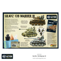 GERMANY: SD.KFZ 139 MARDER III (PLASTIC BOX SET) Warlord Games Bolt Action