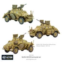 Germany - Sd.Kfz 222/223 Armoured Car: Warlord Games Bolt Action
