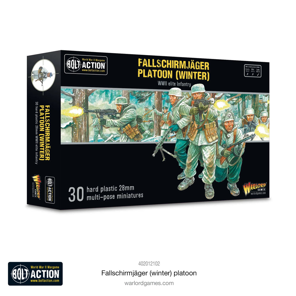 Germany - Winter Fallschirmjager Platoon: Warlord Games Bolt Action Preorder, Ships 01/30