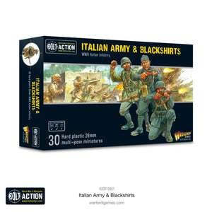 ITALY: ARMY & BLACKSHIRTS PLASTIC BOXED SET Warlord Games Bolt Action